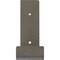 Ekena Millwork Steel Hanging Shelf Bracket, Hammered Silver 2"W x 8"D x 6"H BKTM02X08X06HSHSV - alternate 3